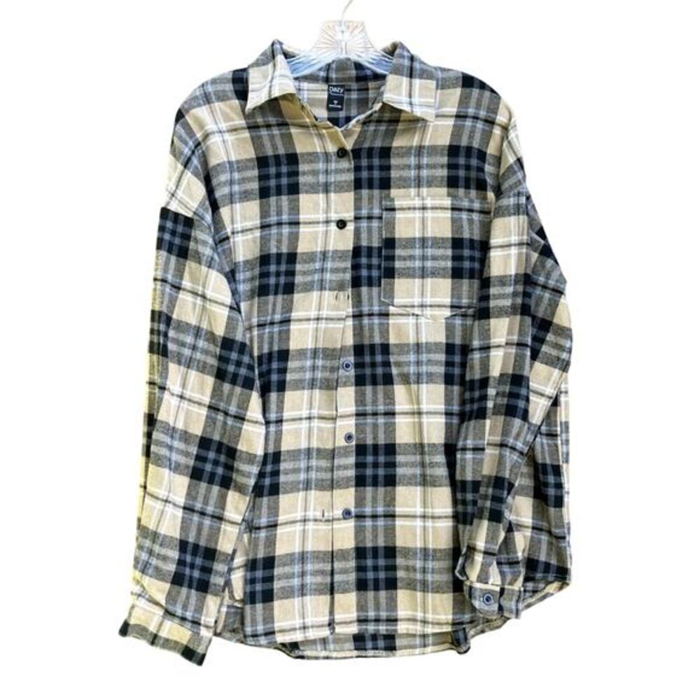 Dazy Men’s Plaid‎ Flannel Brown/Tan Size Medium